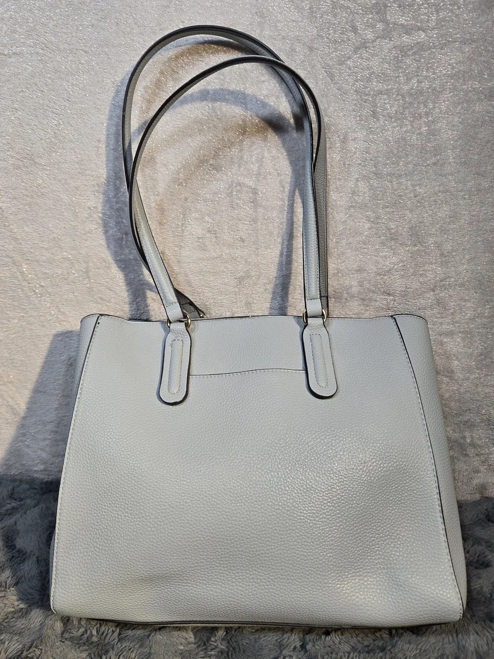 Nanette Lepore Light Powder Blue Pebbled Tote